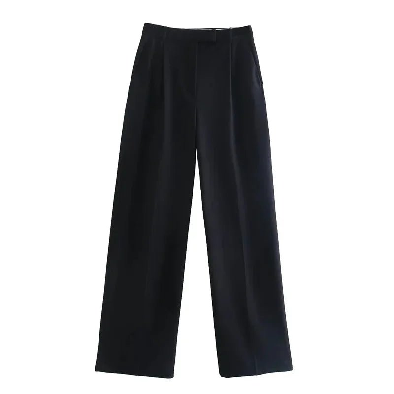 Architectural High-Waist Wide Trousers