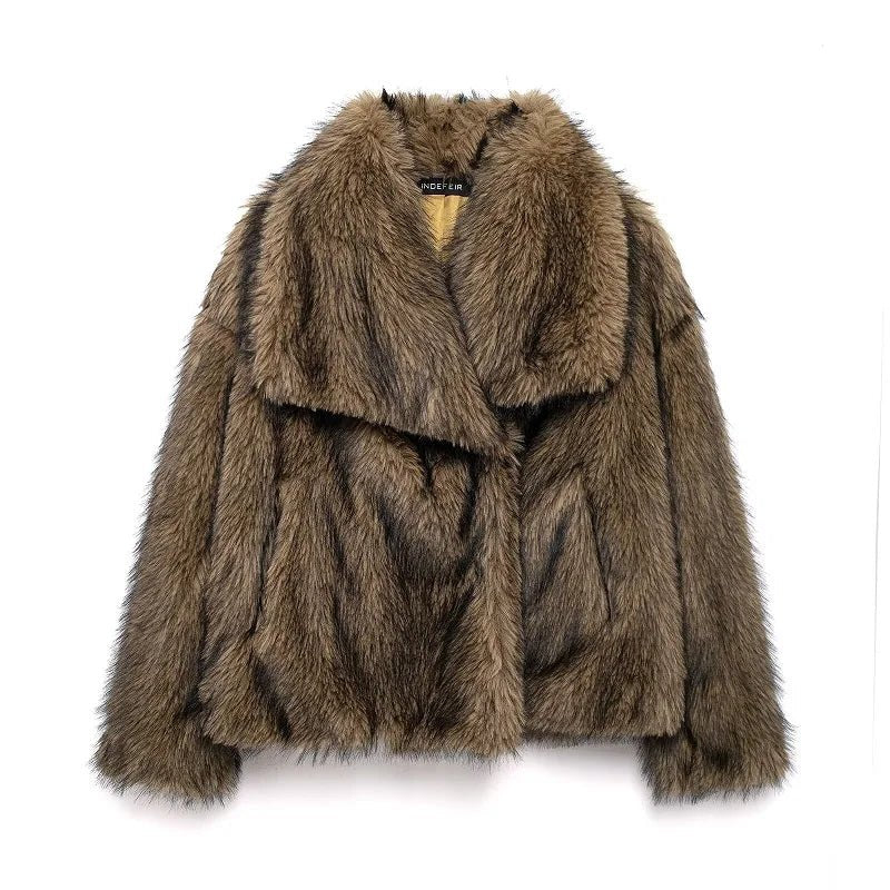 Luxe Faux-Fur Statement Jacket