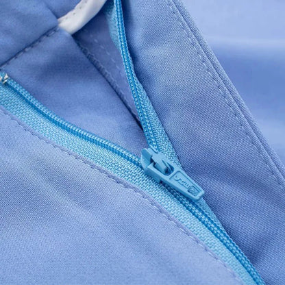 Pleated Floor-Length Trousers