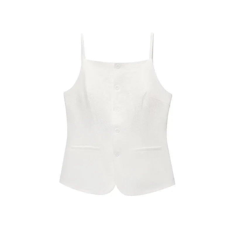 Elegant Tailored Vest Camisole
