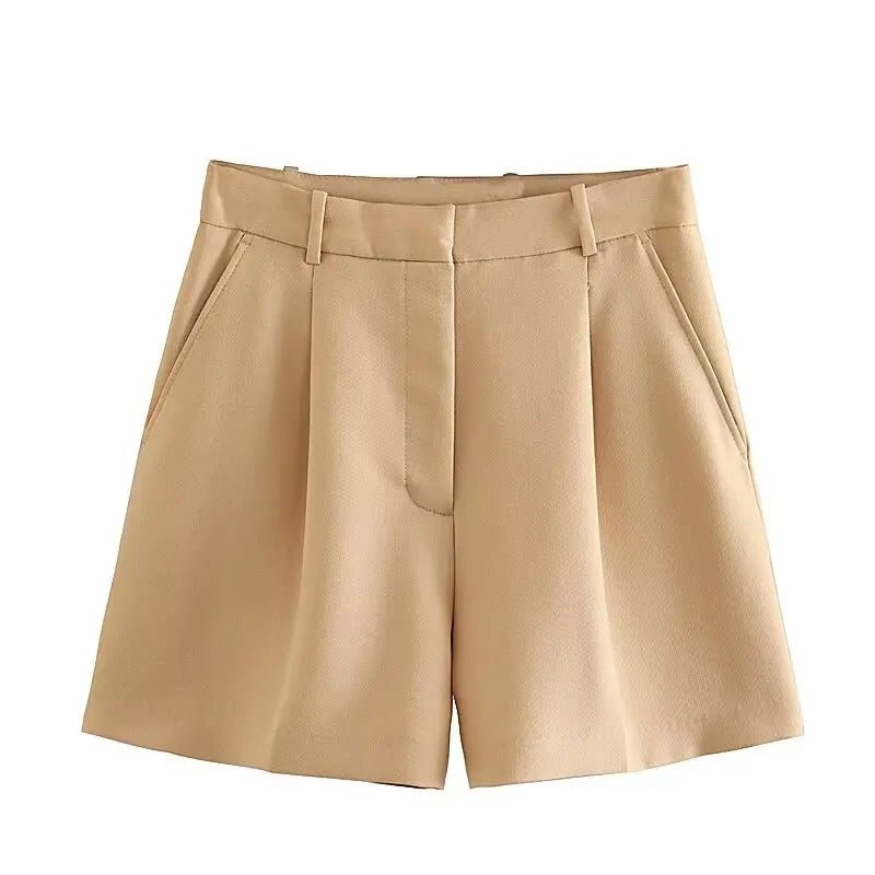 Tailored High-Waist Shorts