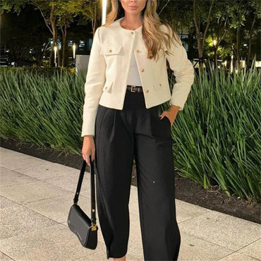 Office Lady Tweed Jacket