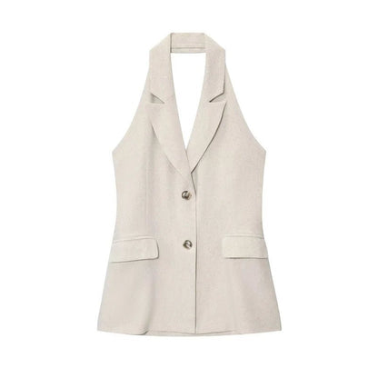 Tailored Halter Longline Vest