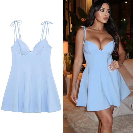 Lustrous Mini Camisole Dress