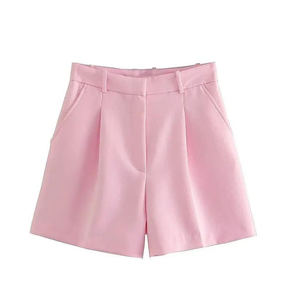 Tailored High-Waist Shorts
