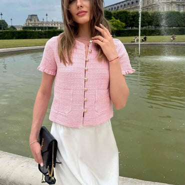 Textured Knit Button-Up Cardigan