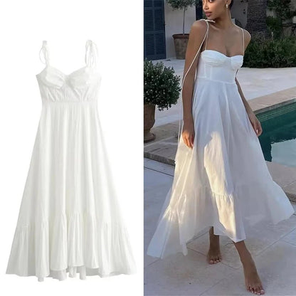 Sweetheart Ruffle Beach Dress