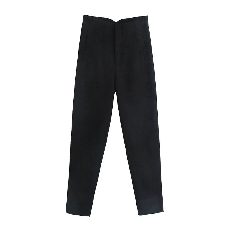 Architectural High-Rise Pencil Trousers