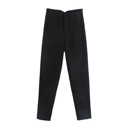 Architectural High-Rise Pencil Trousers