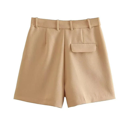 Tailored High-Waist Shorts