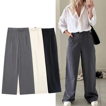 Architectural High-Waist Wide Trousers